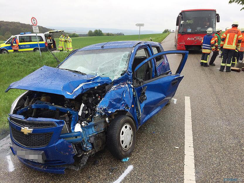 Schwerer Unfall bei Gundelsheim Schwerer Unfall bei Gundelsheim