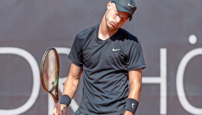 Hat in den vergangenen Wochen mit Oleksii Kruthy in Berlin zusammen trainiert, war mit ihm auf Turnieren in Spanien, Prag und diese Woche in Heilbronn: Rudolf Molleker, der in der Ukraine geboren wurde und dort noch Familie hat. 
Fotos: Mario Berger