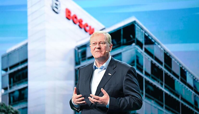Stefan Hartung, der Vorsitzende der Geschäftsführung des Technologiekonzerns Bosch, verbreitet bei der Bilanz-Pressekonferenz Zuversicht.