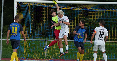Torwart Nick Blabusch ist ein starker Rückhalt für den VfB Eppingen. Er und Dominik Samija blieben in dieser Saison schon sieben Mal ohne Gegentor. Torwart Nick Blabusch ist ein starker Rückhalt für den VfB Eppingen. Er und Dominik Samija blieben in dieser Saison schon sieben Mal ohne Gegentor.