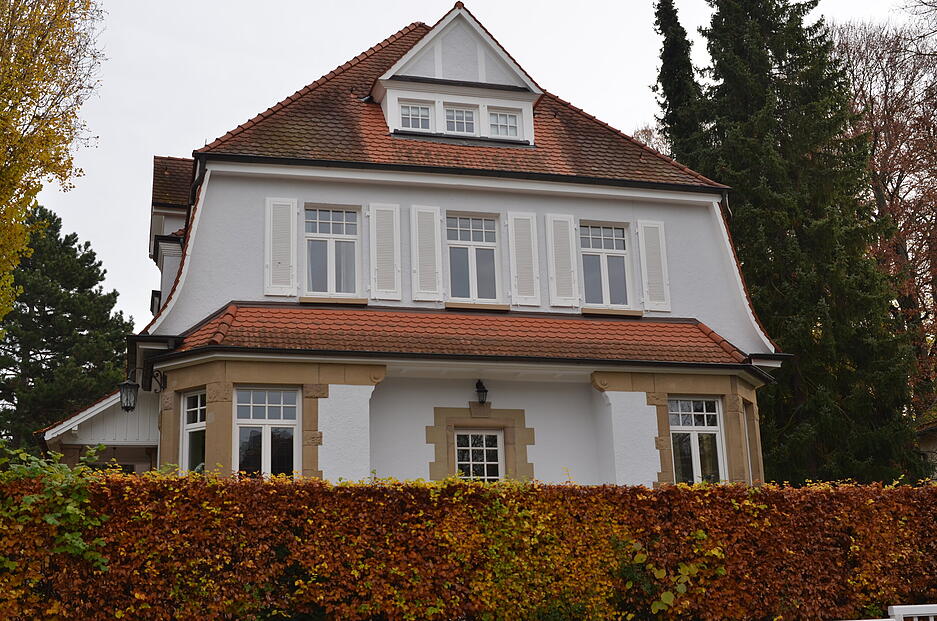 Die Villa Moosbrugger in der Gutenbergstraße wurde 1908 von Architekt Theodor Moosbrugger als eigenes Wohnhaus erbaut. Die Villa Moosbrugger in der Gutenbergstraße wurde 1908 von Architekt Theodor Moosbrugger als eigenes Wohnhaus erbaut.