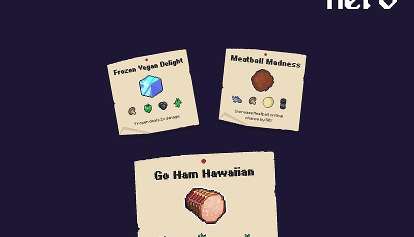 Mit den f&uuml;nf Rezepten lassen sich in &laquo;Pizza Hero&raquo; Boni realisieren.