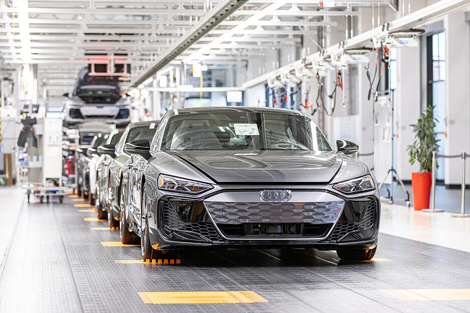 Premiumfertigung in Heilbronn: Der Audi E-Tron GT entsteht in Handarbeit und Kleinserie.