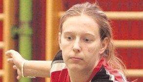 Den Ball im Blick: Die Neckarsulmerin Alexandra Urban wurde in M&ouml;nsheim baden-w&uuml;rttembergische Meisterin im Frauen-Einzel.Foto: Archiv/Bertok