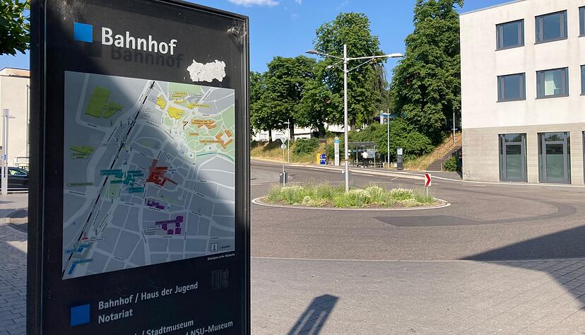 Mehr Infos für Besucher sieht beim Bahnhof Neckarsulm