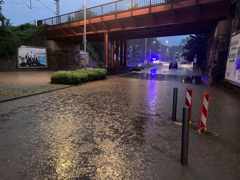 Überschwemmung in Neckarsulm