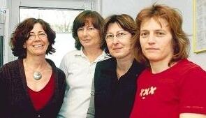 Geh&ouml;ren dem Zusammenschluss an, der kein Verein ist (von links): Irene Bader-Provenzano, Dr. Simone Schulze, Kornelia Kuhmann und Cornelia Szilvas.Foto: Gajer