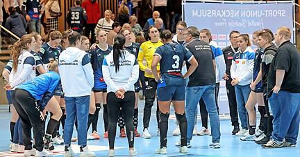 Oft stand den Neckarsulmer Spielerinnen und Verantwortlichen in dieser Saison der Frust ins Gesicht geschrieben. Nun wartet eine Herkulesaufgabe.
Foto: Ralf Seidel