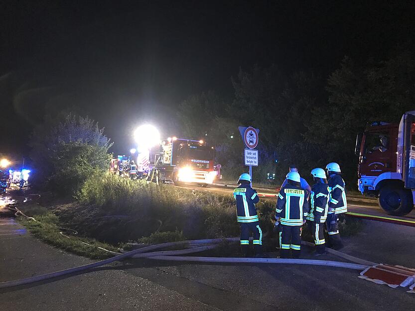 Großbrand in Kirchardt Großbrand in Kirchardt