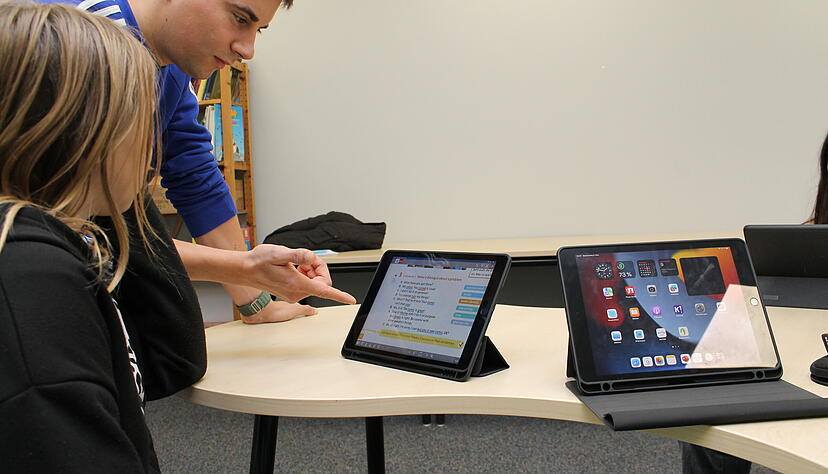 Unterricht mit Tablet, das ist auch an Schulen in der Region selbstverständlich - wie etwa an der Blanc-und-Fischer-Schule in Sulzfeld.