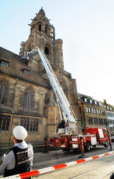 Steinschlag an Kilianskirche | 10.04.