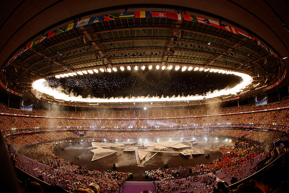 Die Show war atemberaubend bei der Abschlussfeier der Olympischen Spiele 2024.