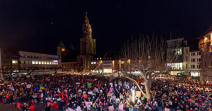 Demo gegen Rechtsextremismus und für Demokratie in Heilbronn Demo gegen Rechtsextremismus und für Demokratie in Heilbronn