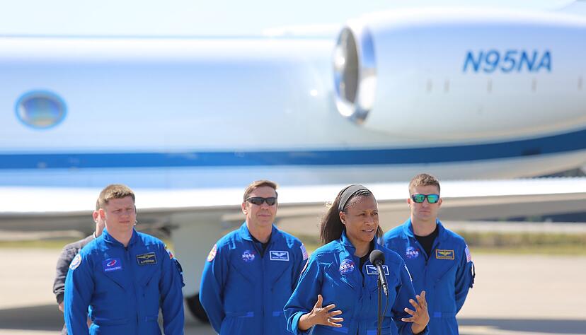 Alexander Grebenkin (l-r), Michael Barratt, Jeanette Epps und Matthew Dominick. Alexander Grebenkin (l-r), Michael Barratt, Jeanette Epps und Matthew Dominick.