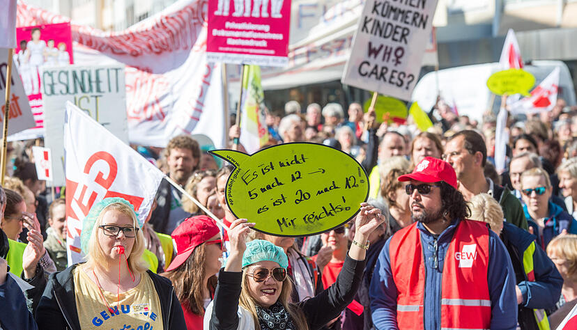Verdi-Warnstreik in Heilbronn Verdi-Warnstreik in Heilbronn