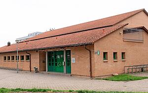 Die Turnhalle im Heilbronner Augärtle ist eine von zwei Notunterkünften in der Stadt Heilbronn.