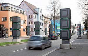 Die Luftfilteranlagen prägten knapp drei Jahre lang das Bild der Weinsberger Straße. Im März wurden sie wieder abgebaut.
Foto: Archiv/Veigel