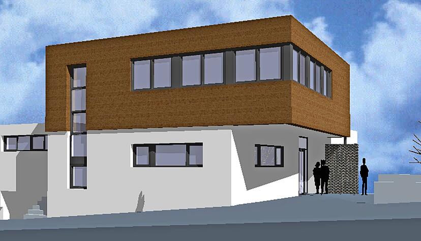 So soll das neue Dorfgemeinschaftshaus nach der Fertigstellung im Sommer 2021 einmal aussehen.
Foto: privat