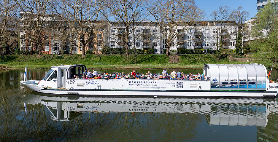 Ab sofort gibt es wieder Schiffsrundfahrten auf dem Neckar in Heilbronn.