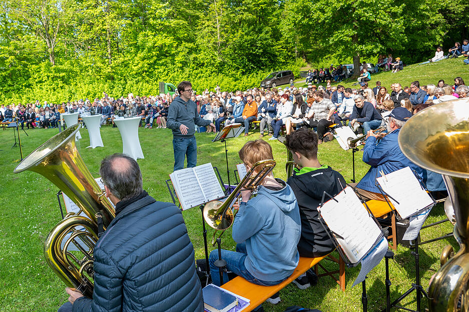 Christi Himmelfahrt "Kirche im Gr&uuml;nen" Taufgottesdienst am Breitenauer See
