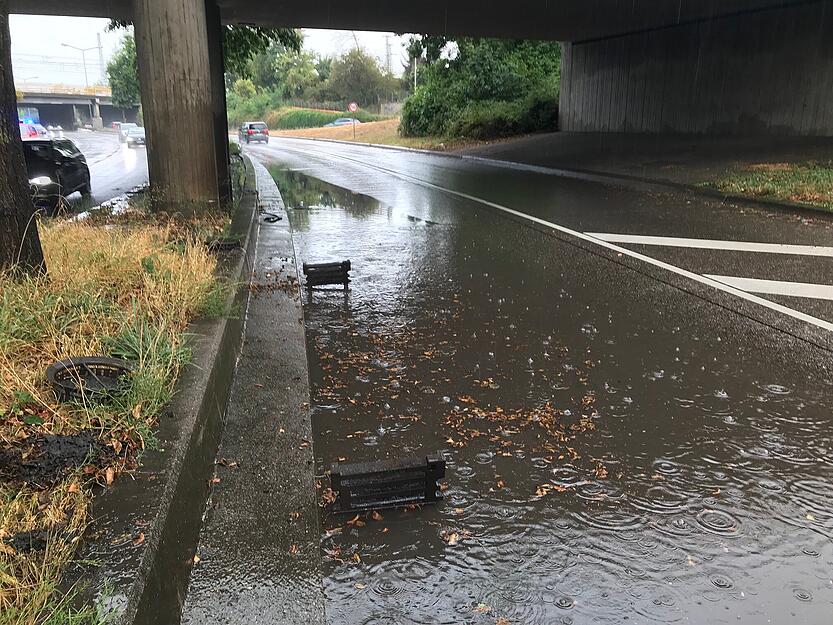 Starkregen in Heilbronn Starkregen in Heilbronn
