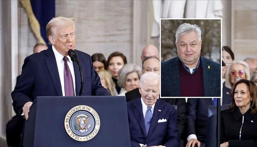 &bdquo;Das war zu erwarten&ldquo;, sagt Michael Link (kleines Foto) &uuml;ber die Antrittsrede von Donald Trump.