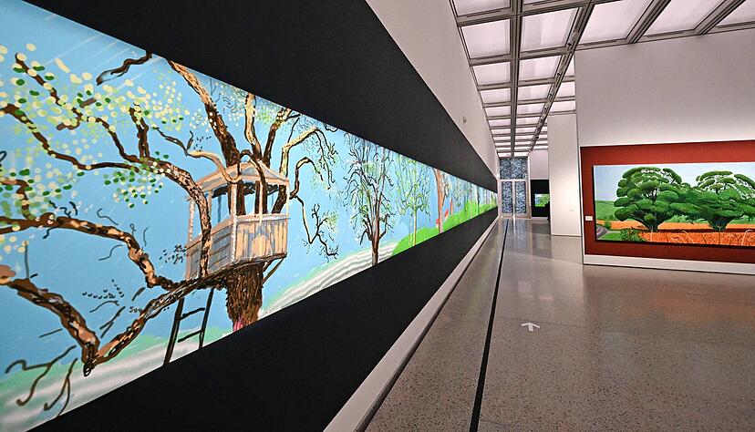 Museum Würth 2 präsentiert erstmals in Deutschland Hockneys "A Year in Normandie", ein zusammengesetztes iPad-Gemälde aus dem Jahr 2020/21.
Foto: Ufuk Arslan Museum Würth 2 präsentiert erstmals in Deutschland Hockneys "A Year in Normandie", ein zusammengesetztes iPad-Gemälde aus dem Jahr 2020/21.
Foto: Ufuk Arslan