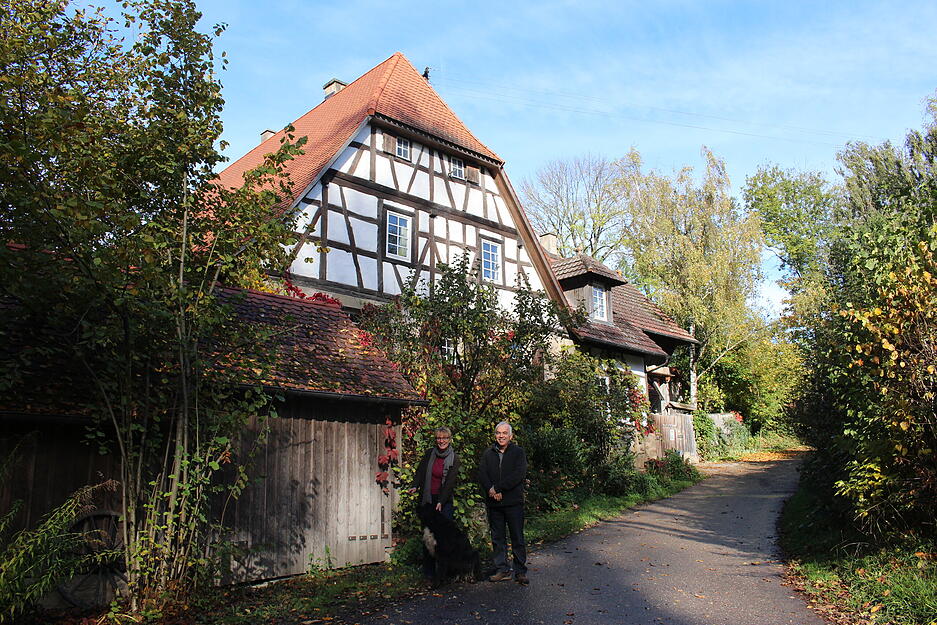 Die alte M&uuml;hle liegt zwischen Gemmingen, Stebbach und Richen.