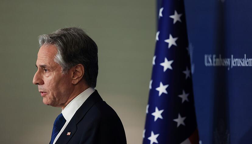 US-Au&szlig;enminister Blinken verteidigt die Waffenlieferungen seines Landes an Israel. (Archivbild)