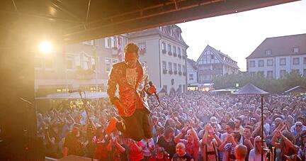 Spielen bei Donnerstags in die City wieder in der Innenstadt: Die Mitglieder von Allg&auml;u Power beenden die diesj&auml;hrige Neckarsulmer Konzert-Reihe am 18. August. Foto: Archiv/Seidel