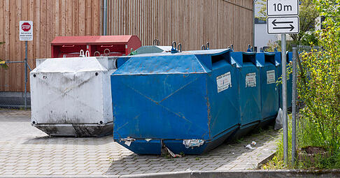 In den Containern an der Dieselstra&szlig;e in Flein sind die Briefe entdeckt worden.