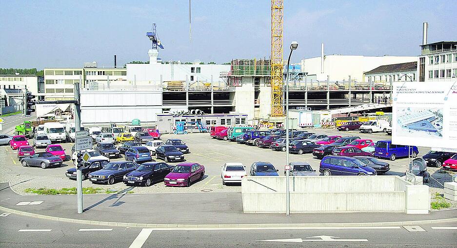 Baufortschritt im September 2002.