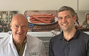 Uwe Nothwang (links) und Christoph Wirth freuen sich auf eine gemeinsame Zukunft.