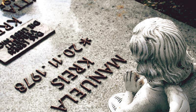 Das Grab von Manuela Kreis in Siegelsbach: Zwölf Jahre nach dem Mord an der 16-Jährigen gibt es &bdquo;vage und unkonkrete&ldquo; Hinweise, dass der Bäckermeister aus ihrem Heimatdorf etwas mit dem Verbrechen zu tun haben könnte.Foto: Adrian Hoffmann