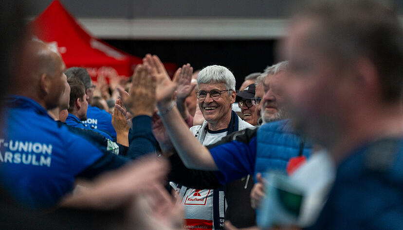 Winfried Vogt ist als ehemaliger Handballer und Neckarsulmer den Handballerinnen der Sport-Union seit Jahren eng verbunden.