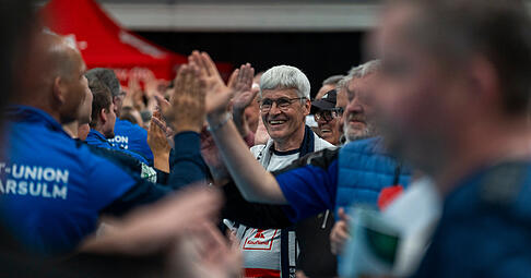 Winfried Vogt ist als ehemaliger Handballer und Neckarsulmer den Handballerinnen der Sport-Union seit Jahren eng verbunden.