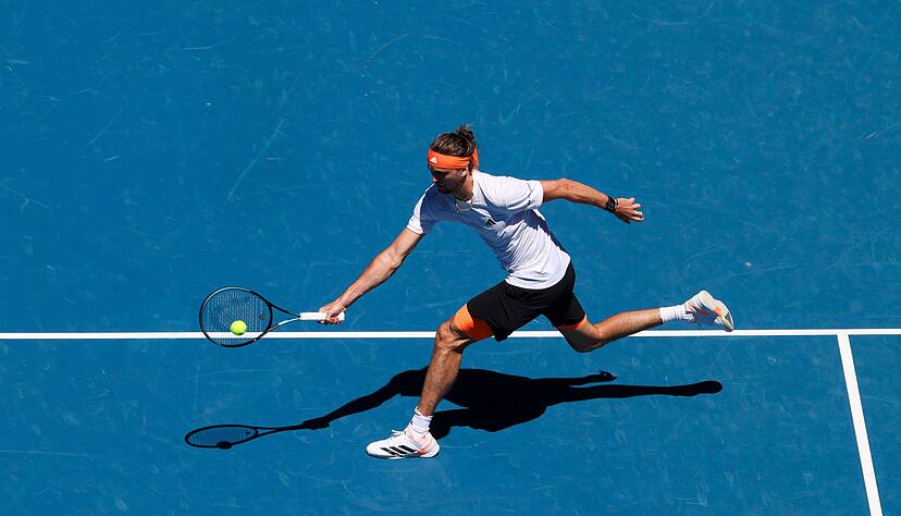 Alexander Zverev hatte in einem ersten Match nur am Anfang Probleme.