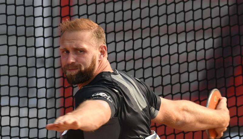 Robert Harting bestreitet in London seine f&uuml;nfte und letzte Weltmeisterschaft. Foto: Sven Hoppe