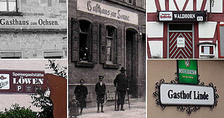 Gängige Namen von Wirtschaften tauchen scheinbar überall auf. Genau genommen aber nur im südwestdeutschen Sprachraum. Fotos: Wieland/privat Gängige Namen von Wirtschaften tauchen scheinbar überall auf. Genau genommen aber nur im südwestdeutschen Sprachraum. Fotos: Wieland/privat