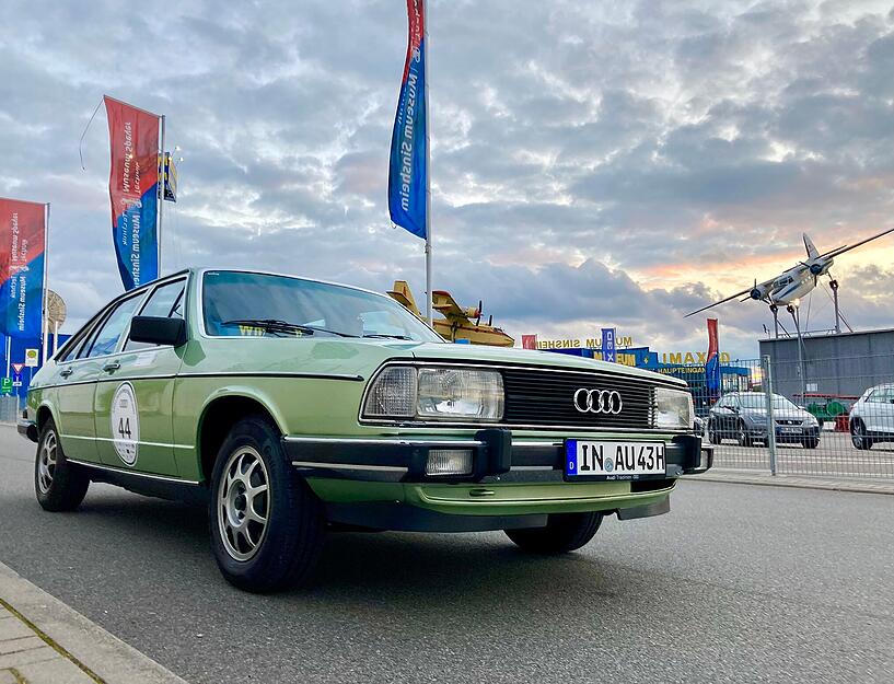 Der Audi 100 Avant Typ 43 in Inarisilber am Technikmuseum in Sinsheim Der Audi 100 Avant Typ 43 in Inarisilber am Technikmuseum in Sinsheim