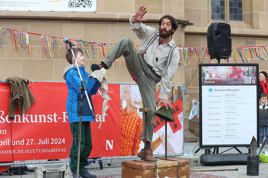 Auch das Publikum wurde mit einbezogen.