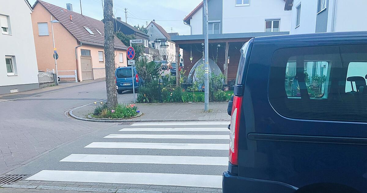 Kuriose Verkehrsregelung in Neckarsulm Parken am Zebrastreifen ist erlaubt STIMME.de