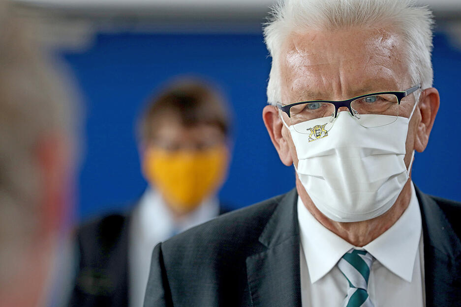 Ministerpr&auml;sident Winfried Kretschmann in Hohenlohe, Kupferzell