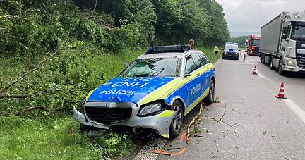 Aquaplaning-Unfall auf A6