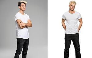 Luka vor und nach dem Umstyling.