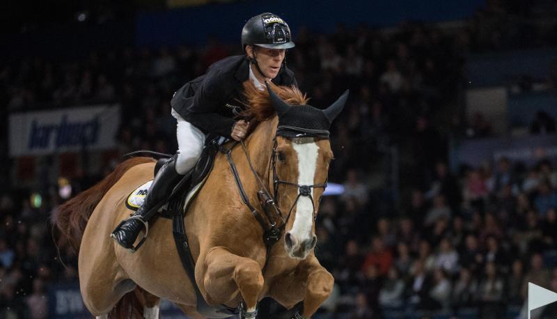 Der deutsche Springreiter Marcus Ehning auf seinem Pferd Pret A Tout. Der deutsche Springreiter Marcus Ehning auf seinem Pferd Pret A Tout.