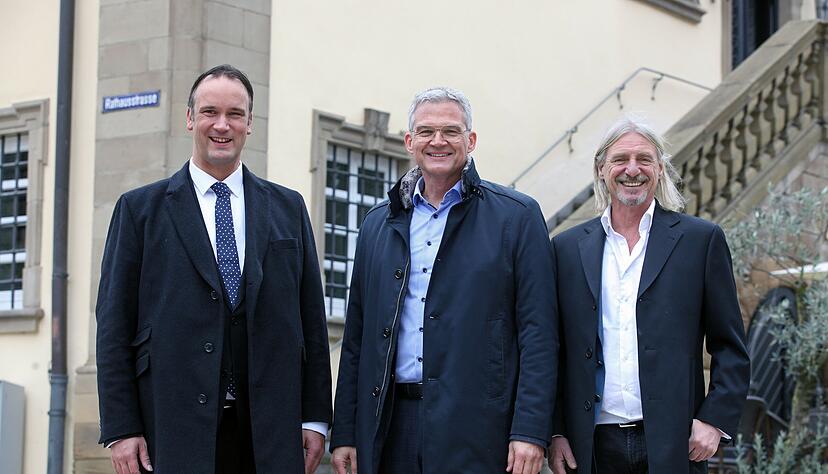 Freuen sich über die Zusammenarbeit: Johannes Schütze, Steffen Hertwig und Frank Otto. Foto: Ralf Seidel