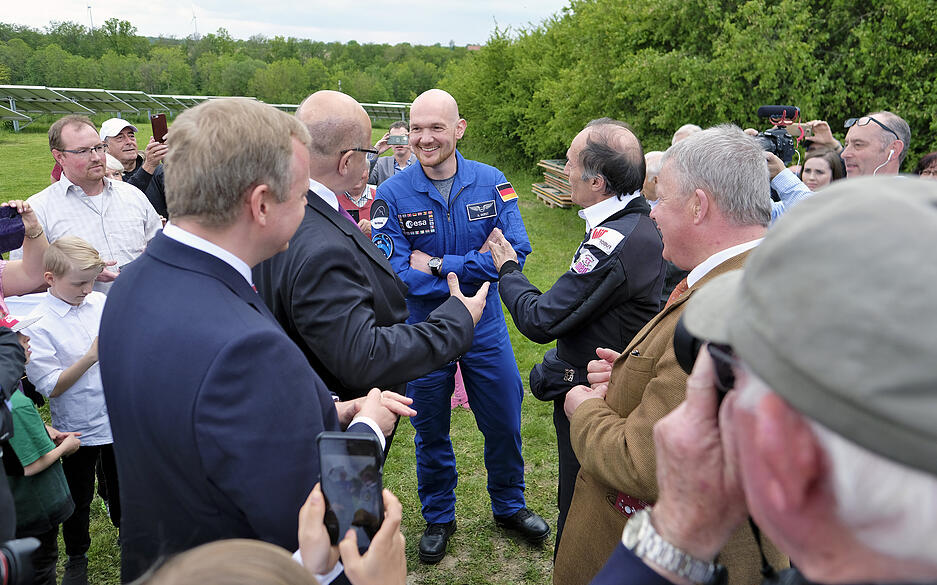 Spatenstich für die Alexander-Gerst-Sternwarte