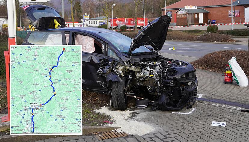 Der mutmaßliche Täter flüchtete über die Autobahn und wurde nach einem Unfall gefasst.
