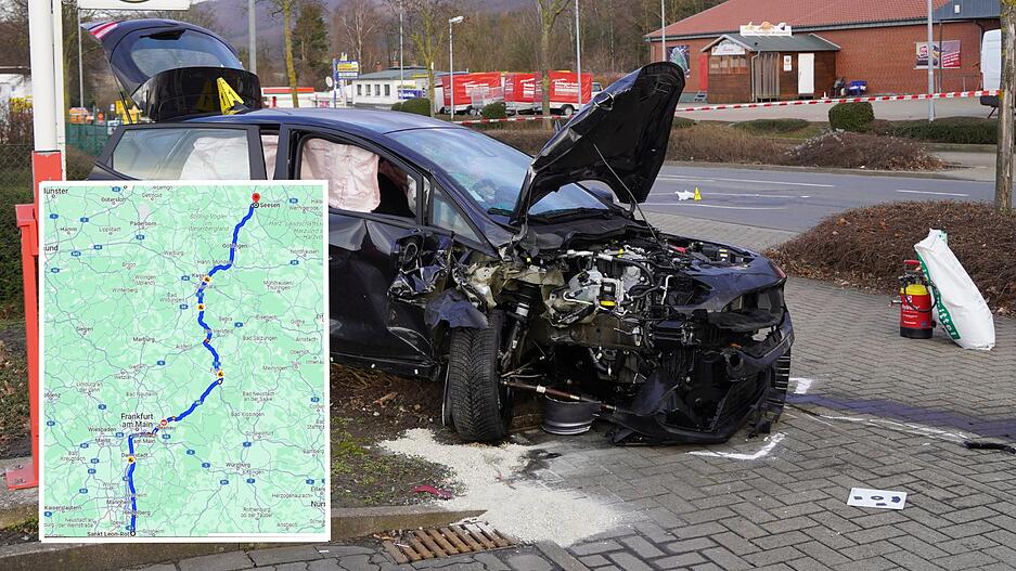 Der mutmaßliche Täter flüchtete über die Autobahn und wurde nach einem Unfall gefasst.